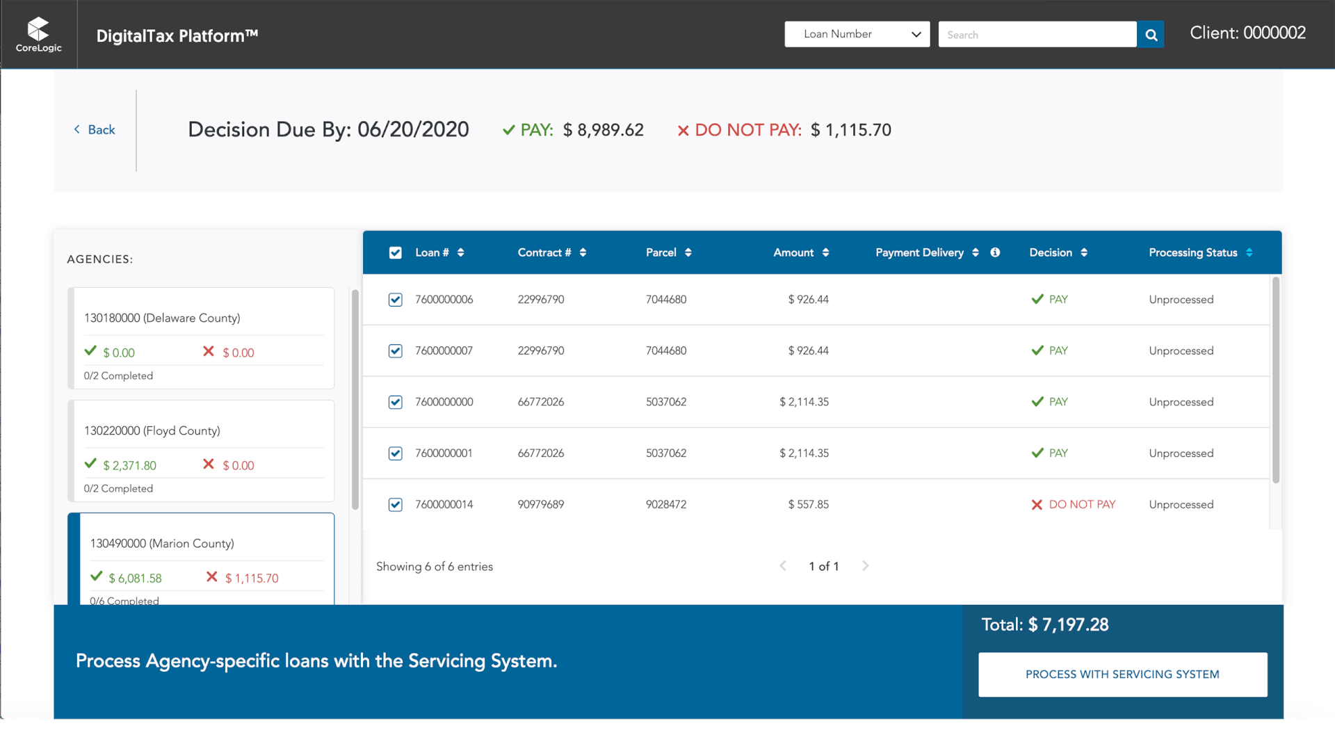 Image of CoreLogic Digital Tax Payment Tool